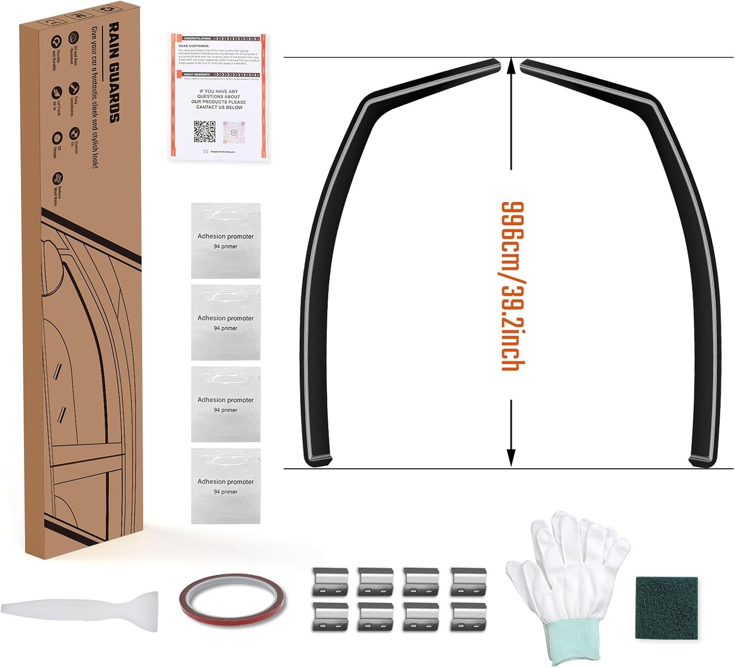 GEARMONSTER Winddeflector voor Caddy 2005-2018, autoruiten, regenbescherming, geïntegreerde deflectoren, geïntegreerde windgeleider
