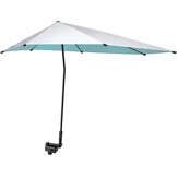 G4Free XL Strandparasol met UPF 50+ en Universele Klem - Blauw/Zilver