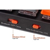 Keychron K3 Ultradun, draadloos mechanisch toetsenbord, 75% design, bekabeld, Bluetooth/USB-toetsenbord met RGB-achtergrondverlichting, Hot Swappable laag profiel optische schakelaar rood voor Mac