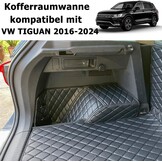Kofferbakmat compatibel met VW TIGUAN II (2) 2016-2024 bovenste laadbodem (AD1)