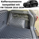 Kofferbakmat compatibel met VW TIGUAN II (2) 2016-2024 bovenste laadbodem (AD1)