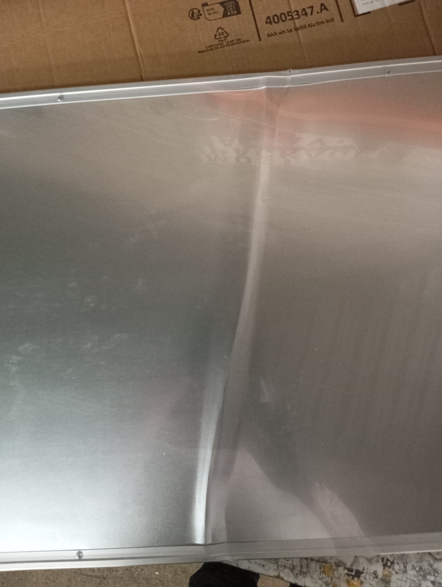 vidaXL Whiteboard magnetisch 100x50x1,7 cm aluminium
