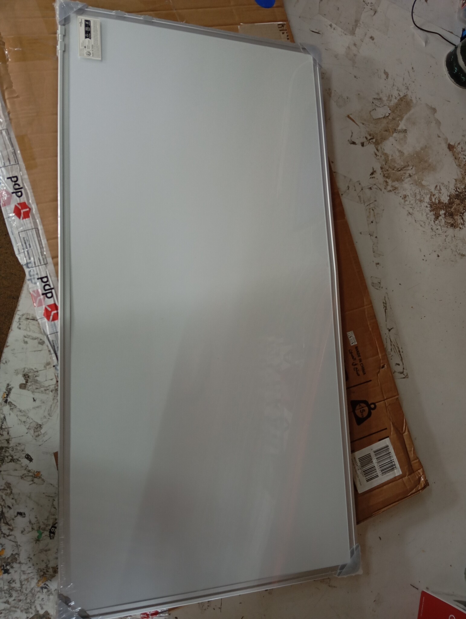 vidaXL Whiteboard magnetisch 100x50x1,7 cm aluminium