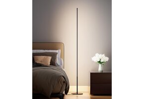 Dimbare Staande LED Lamp 147cm - Warm Wit Licht met Voetschakelaar - 53% Korting