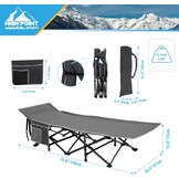 High Point Sports Campingbed XXL 190 x 67 cm, tot 270 kg, inklapbaar met draagtas