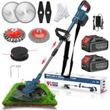 24V grastrimmer met accu lichte bosmaaier (blauw)