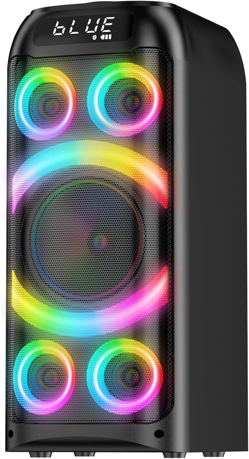 BOHINI T77 Draadloze Bluetooth Speaker met Subwoofer, 160W Piekvermogen, Zwart