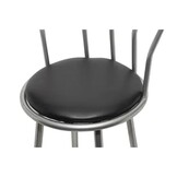 vidaXL Barstoelen 2 st kunstleer zwart