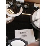 Hermitlux Gaskookplaat met 4 branders, 60 cm, voor aard-/propaangas, veiligheid met thermoelement, zwart glas