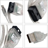OBD2 diagnostisch analysegereedschap, mini VCI J2534 Riloer 1,5 m codelezerkabel voor Techstream-software bevat een v13.00.022-b obd-lezer