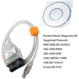 OBD2 diagnostisch analysegereedschap, mini VCI J2534 Riloer 1,5 m codelezerkabel voor Techstream-software bevat een v13.00.022-b obd-lezer