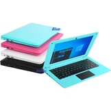 Bigmac Windows 10 Computer Laptop Mini 10,1 inch 32 GB ultradun en licht Netbook Intel Quad Core CPU PC HDMI WiFi USB Netflix YouTube (blauw)