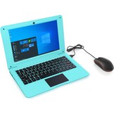 Bigmac Windows 10 Computer Laptop Mini 10,1 inch 32 GB ultradun en licht Netbook Intel Quad Core CPU PC HDMI WiFi USB Netflix YouTube (blauw)