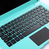 Bigmac Windows 10 Computer Laptop Mini 10,1 inch 32 GB ultradun en licht Netbook Intel Quad Core CPU PC HDMI WiFi USB Netflix YouTube (blauw)