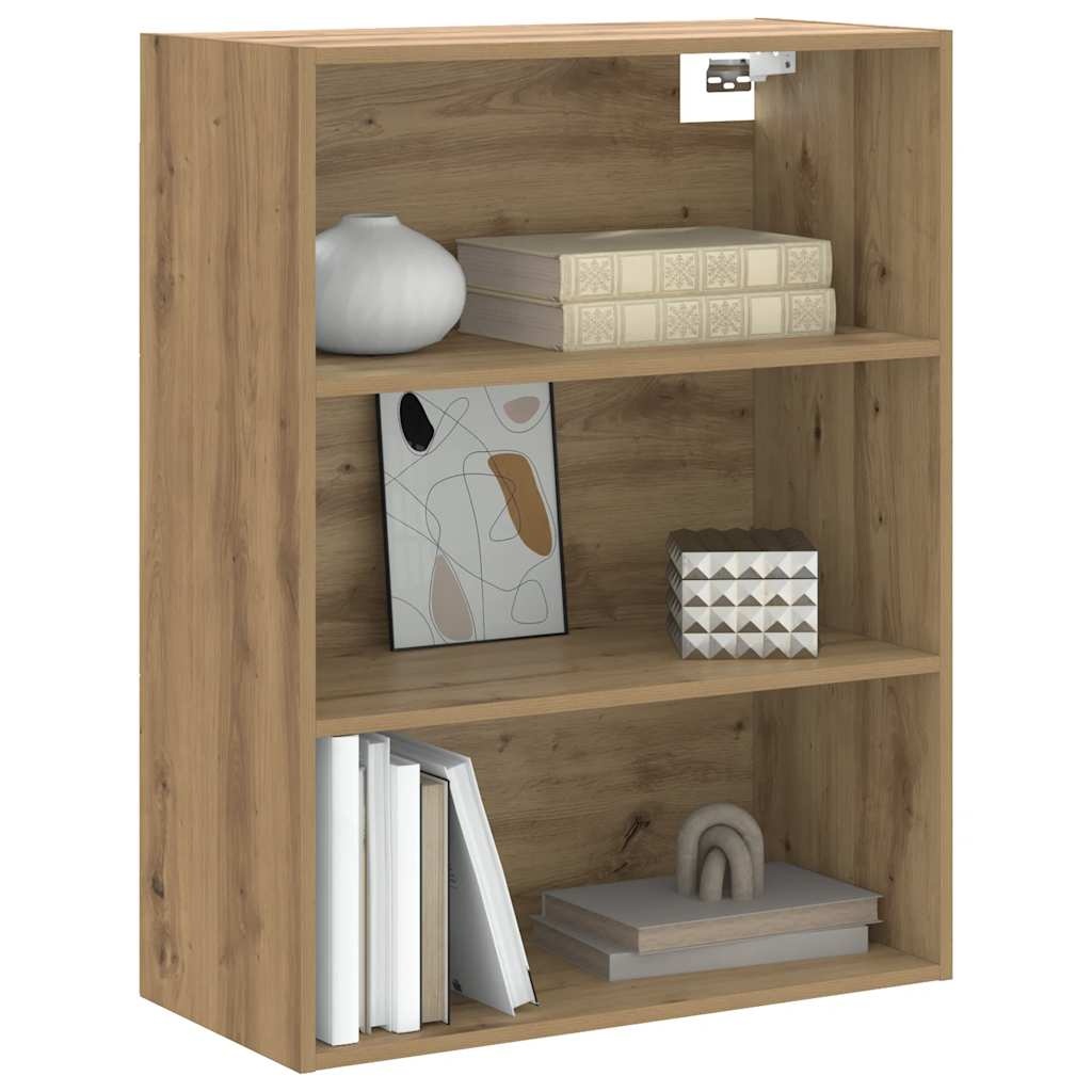 vidaXL Hangkast 69,5x32,5x90 cm artisanaal eikenkleur