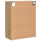 vidaXL Hangkast 69,5x32,5x90 cm artisanaal eikenkleur