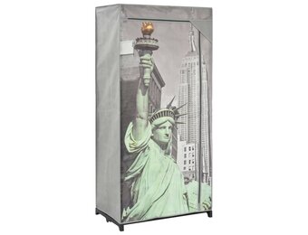 vidaXL Kledingkast New York 75x45x160 cm stof