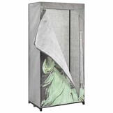 vidaXL Kledingkast New York 75x45x160 cm stof