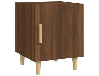 vidaXL Nachtkastje bewerkt hout bruin eikenkleur