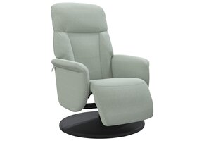 Verstelbare Fluwelen Fauteuil met Voetensteun - Lichtgrijs (52% Korting)