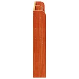 vidaXL Hoofdbord met schappen 150 cm massief grenenhout wasbruin