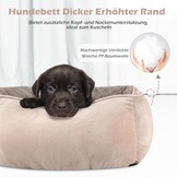 JOEJOY Hondenmand voor grote honden, wasbaar, wollig, antislip, anti-angst, hondenbedden, zacht, comfortabel, hondenmand voor grote honden en katten, 89 x 63 x 23 cm