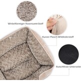 JOEJOY Hondenmand voor grote honden, wasbaar, wollig, antislip, anti-angst, hondenbedden, zacht, comfortabel, hondenmand voor grote honden en katten, 89 x 63 x 23 cm
