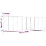 vidaXL Hoofdbordkussen 180 cm stof donkergrijs