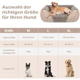 JOEJOY Hondenmand voor grote honden, wasbaar, wollig, antislip, anti-angst, hondenbedden, zacht, comfortabel, hondenmand voor grote honden en katten, 89 x 63 x 23 cm