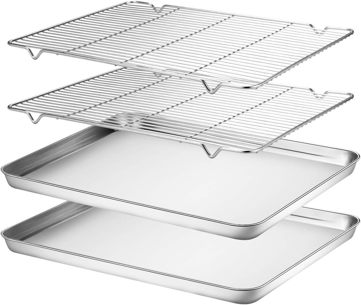 Terlulu RVS Bakplaat met Rooster, 40,5 x 30,5 x 2,5 cm, Zilver