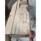 vidaXL Palletbed massief hout 180x200 cm
