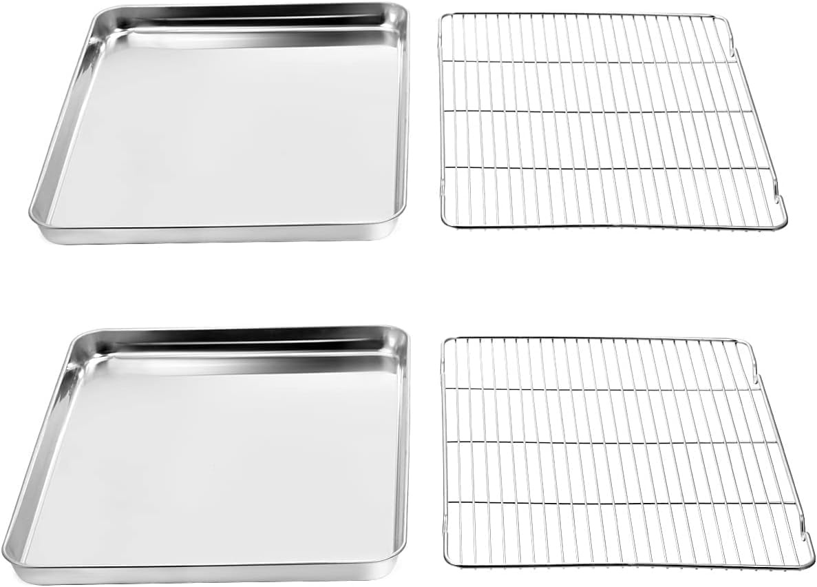 Terlulu RVS Bakplaat met Rooster, 40,5 x 30,5 x 2,5 cm, Zilver