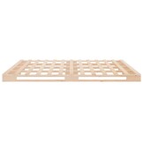 vidaXL Palletbed massief hout 180x200 cm