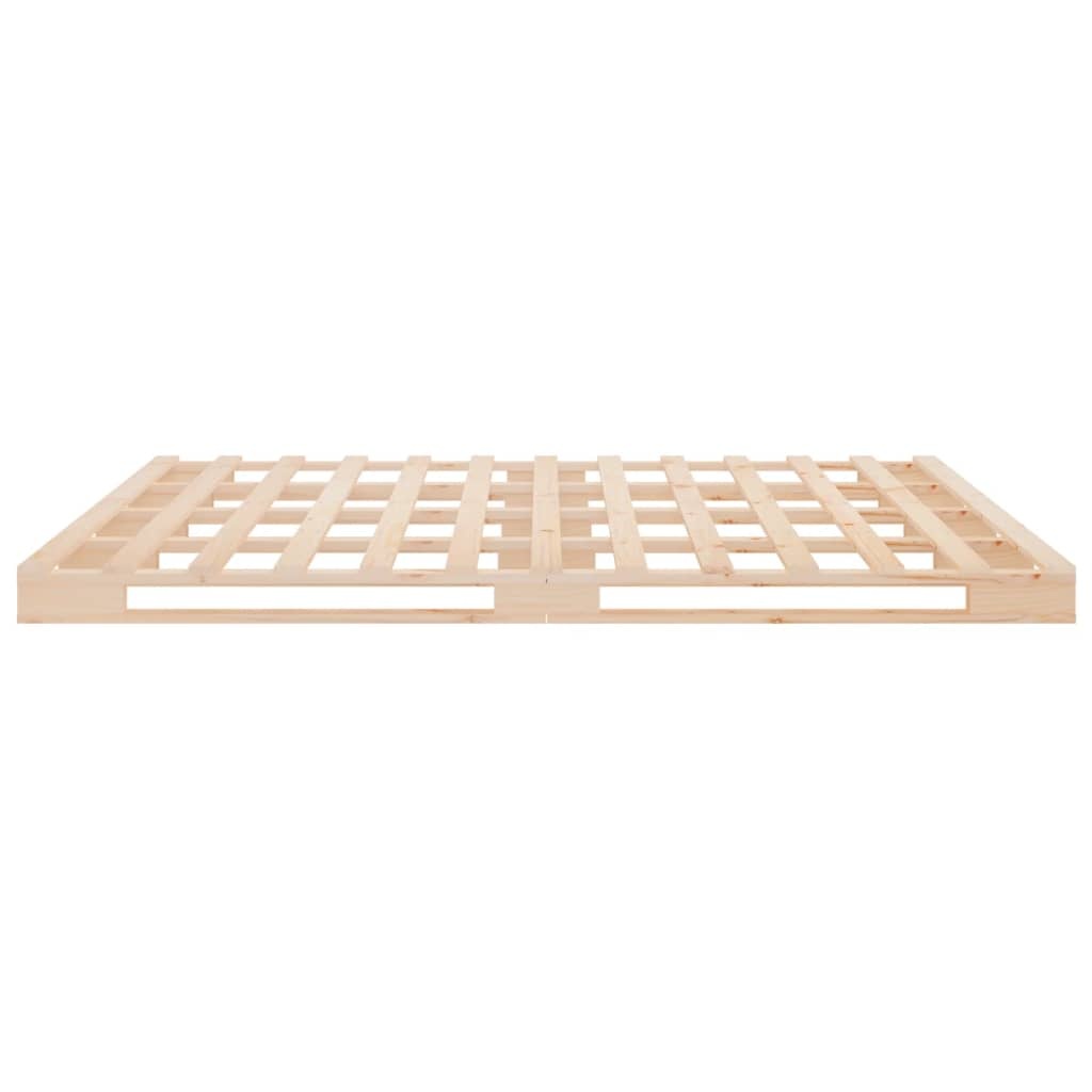 vidaXL Palletbed massief hout 180x200 cm