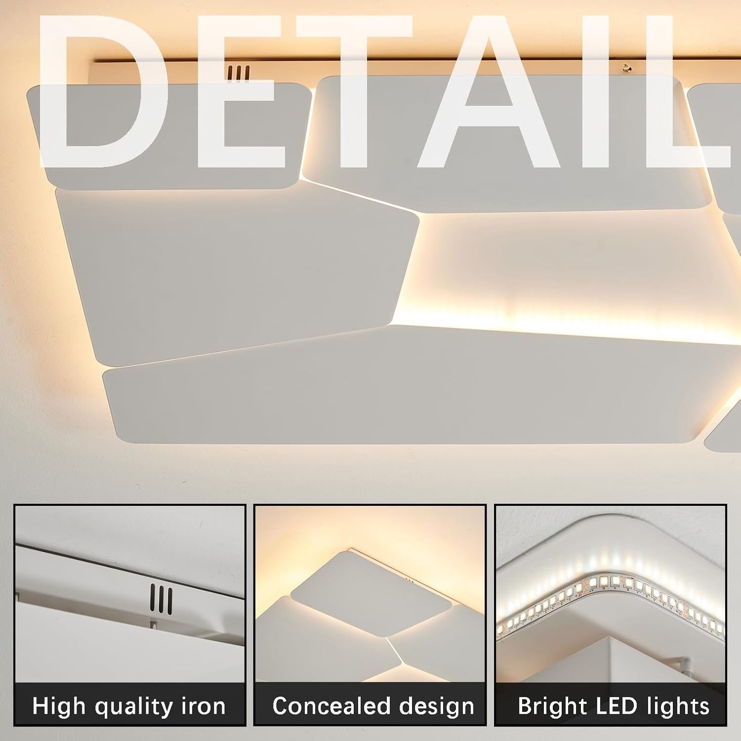 Moderne LED Plafondlamp 90x60 cm Mat Wit, Dimbaar met Afstandsbediening