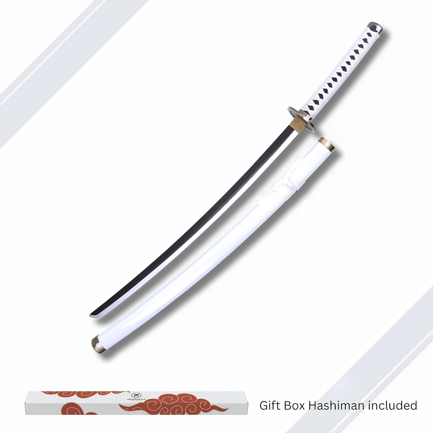 Katana One Piece Manga-zwaard + zwaardhouder hout + riem - Samurai Catana Cosplay Anime - houten zwaard voor kinderen en volwassenen - Ninja decoratief kostuum sabels
