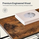 HOOBRO Industriële Schoenenkast met 10 Niveaus, Rustiek Bruin en Zwart