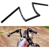 Motorfiets Stuur Z Bars 22mm 7/8" Stuur Voor Drag Custom Bobber Chopper Cruisers Softail Dyna Sportster - Zwart