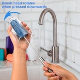 Siliconen Flessenborstel Blauw - 35% Korting