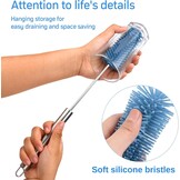 Siliconen Flessenborstel Blauw - 35% Korting