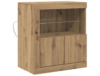 vidaXL Dressoir Bruin 60.5 x 37 x 67 cm Bewerkt hout