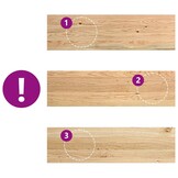 vidaXL Vensterbanken 2 st onbehandeld 90x30x2 cm massief eikenhout