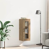 vidaXL Wandkast Artisan Eiken 34,5 x 34 x 90 cm