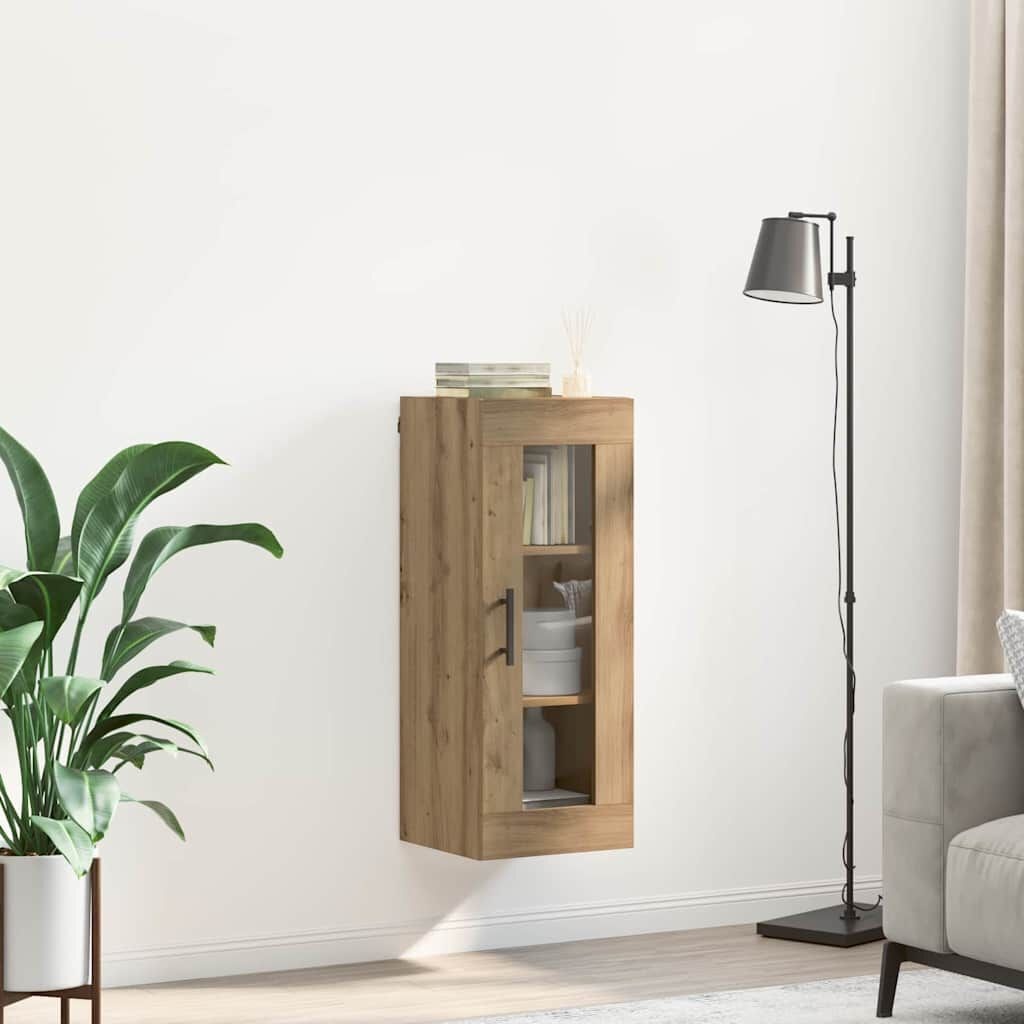 vidaXL Wandkast Artisan Eiken 34,5 x 34 x 90 cm