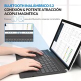 Rii Draadloos bluetooth-toetsenbord voor Microsoft Surface Pro Signature-toetsenbord, Spaanse lay-out (Surface Pro 3/4/5/6/7/7 Plus)
