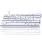 DIERYA DK61se Gaming Toetsenbord,60% Mechanisch Toetsenbord met Red Linear Switch,Ultra-compacte MiMi 61 Toetsen, Anti-Ghosting,Type C-Datakabel, Amerikaanse Lay-Out voor pc,Windows