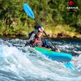 Abahub Kajakpeddel, 230 cm, Aluminiumlegering Schacht, Blauw