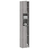 vidaXL Badkamerkast 32x25,5x190 cm bewerkt hout grijs sonoma eiken