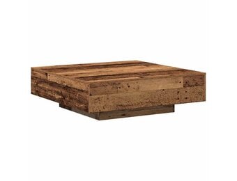 vidaXL Salontafel Oud hout 100 x 100 x 31 cm Bewerkt hout