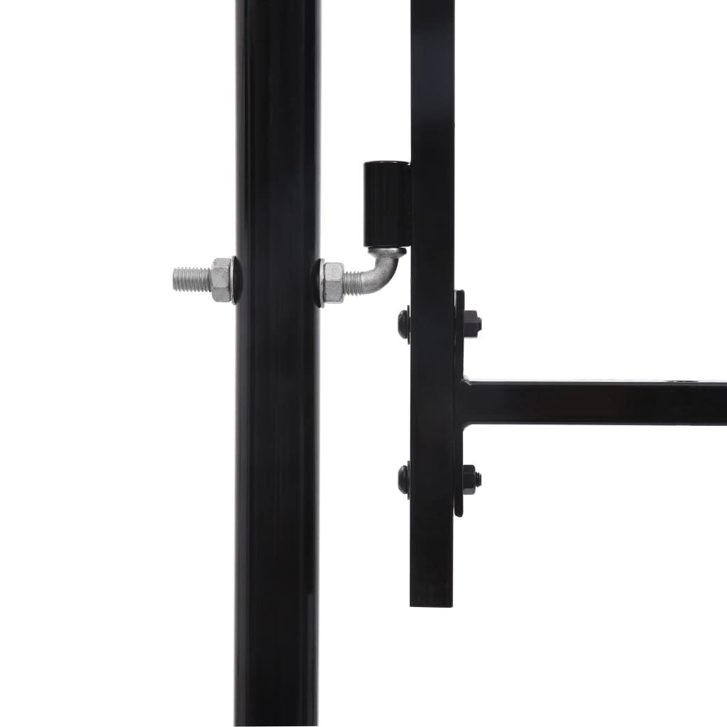 Dubbele Stalen Tuinpoort Zwart - 30% Korting